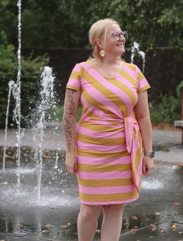 Bio-Eigenproduktion "Luna" rosa/ocker Jersey